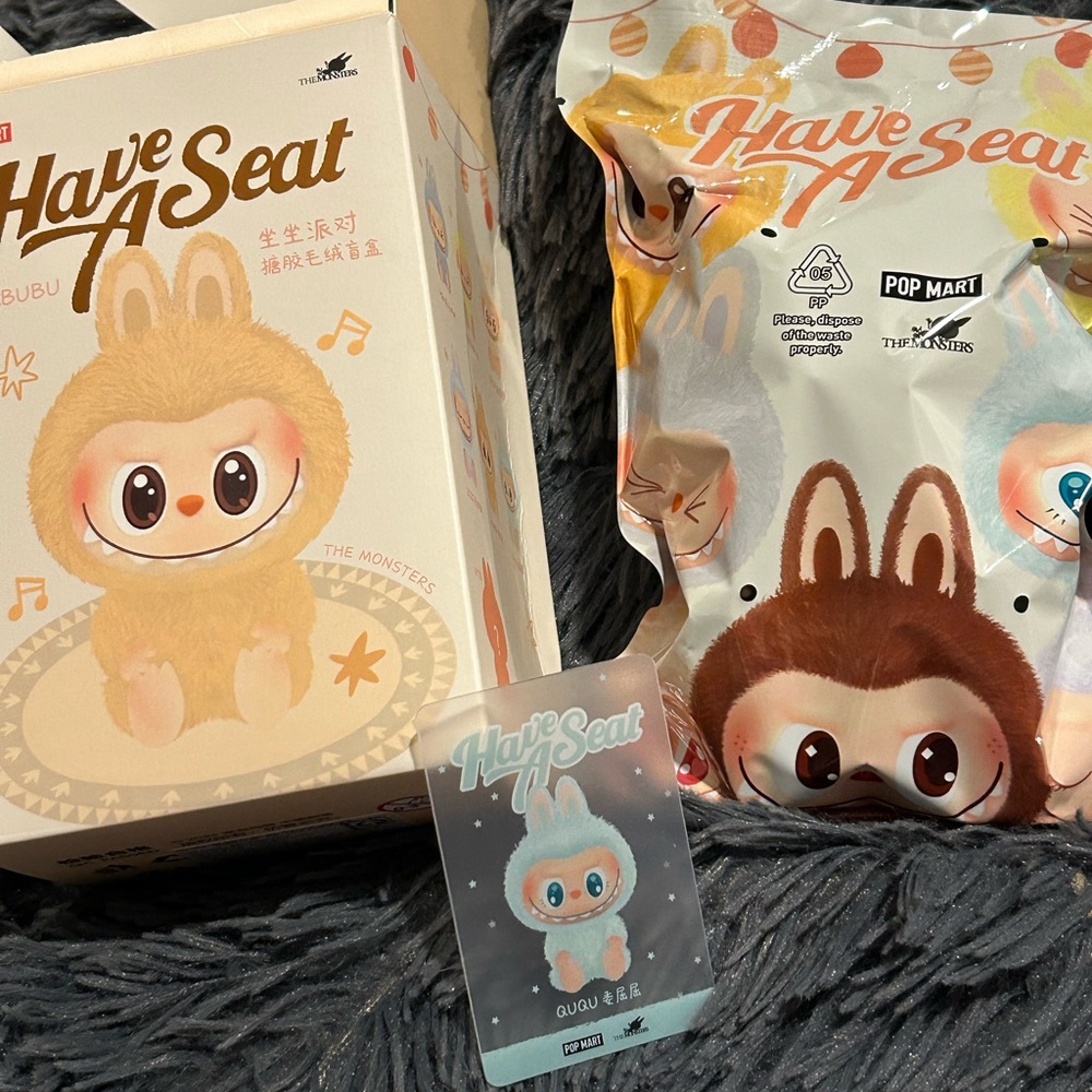 Pop Mart Have A Seat Plush Labubu Ququ